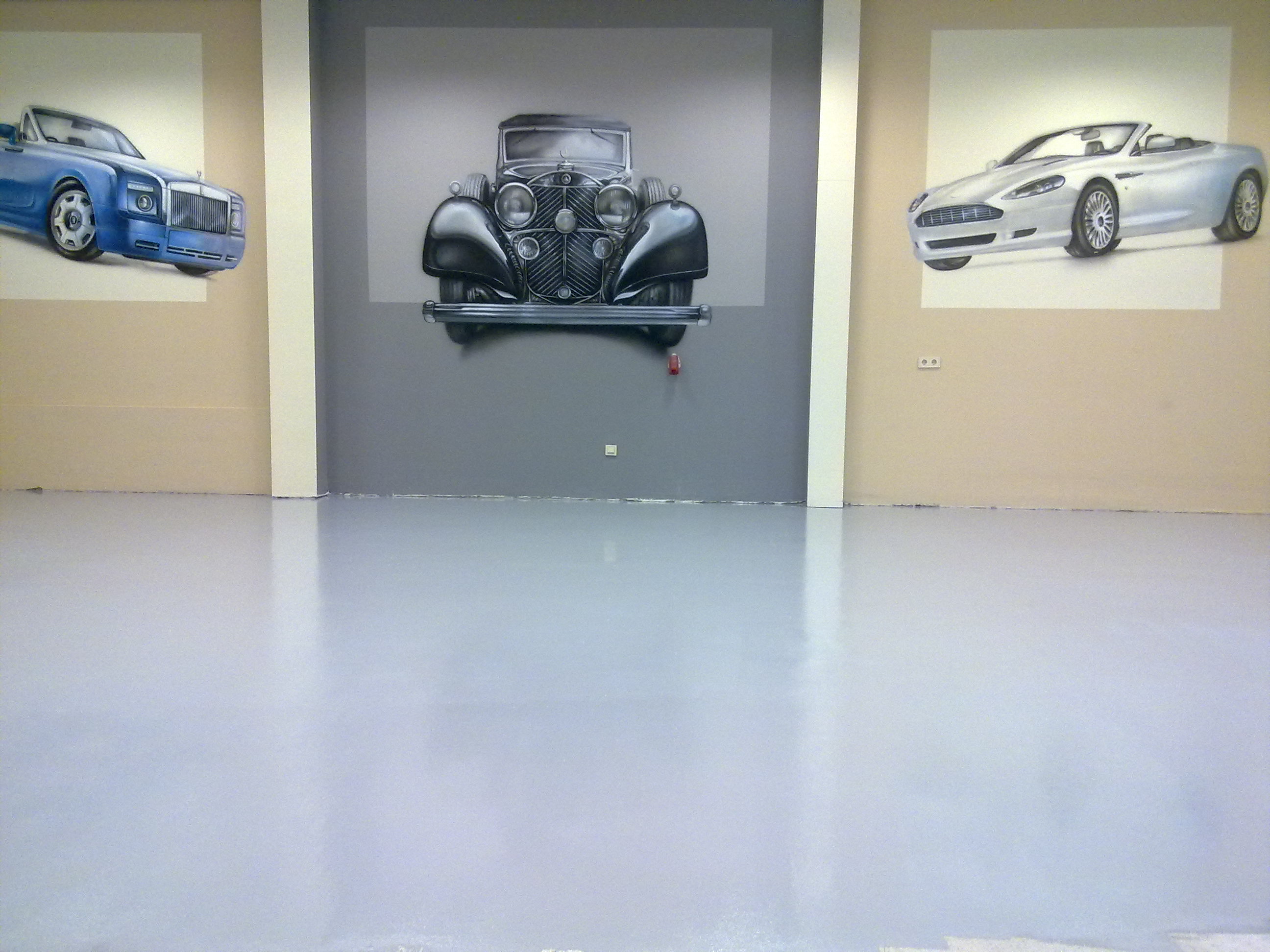 Betoncoating garage vloer in Wijchen