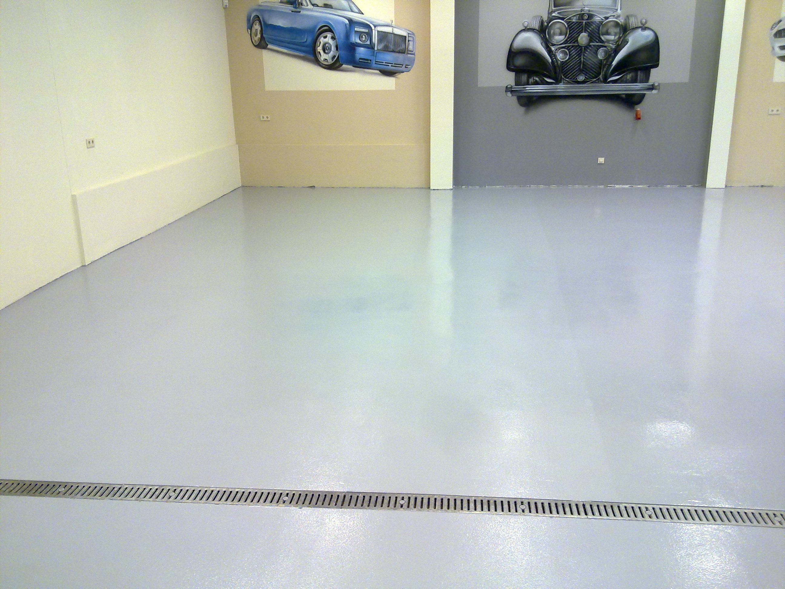 Betoncoating garage vloer in Wijchen