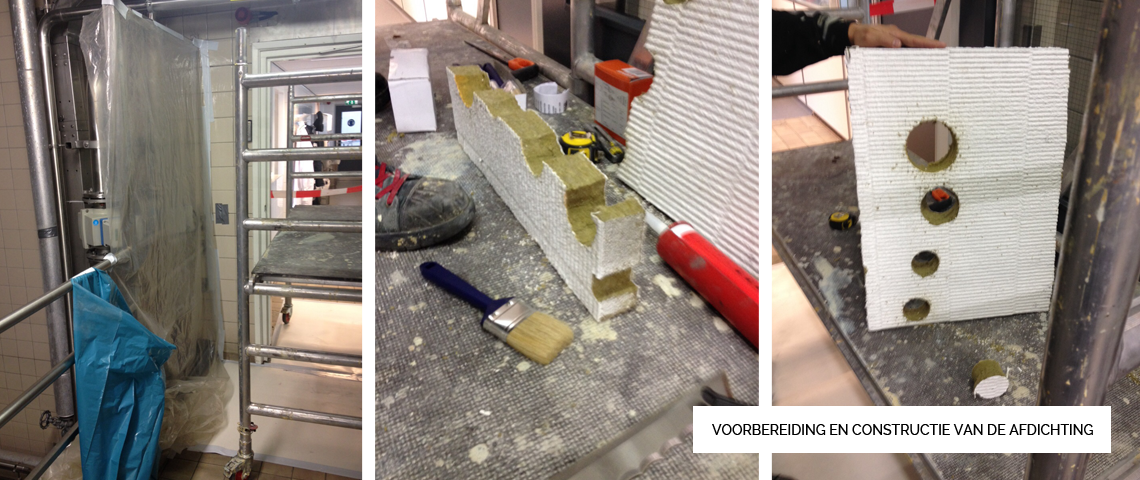 Brandwerende afdichting Born, Limburg