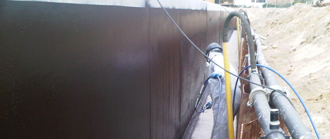 Preventieve afdichting betonwand, Eindhoven