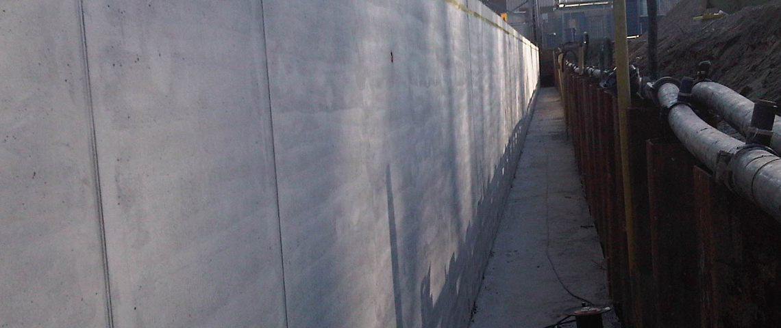 Preventieve afdichting betonwand, Eindhoven
